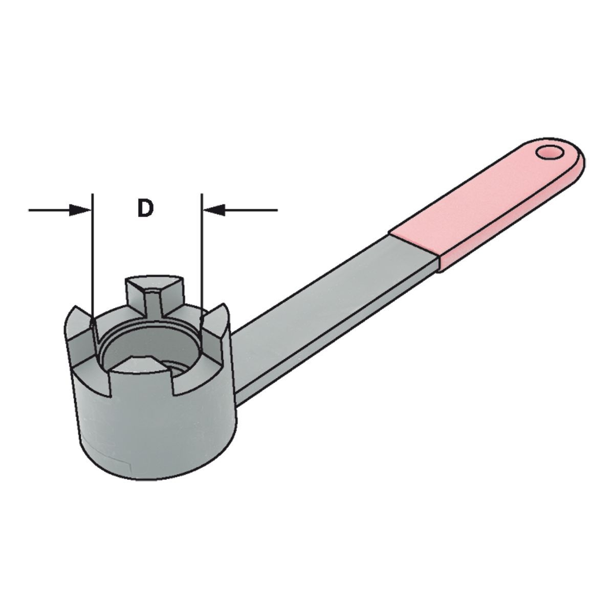 10-60_2 Spannschlüssel für Aufsteckdorne Ø 60 / M30 DIN 6368