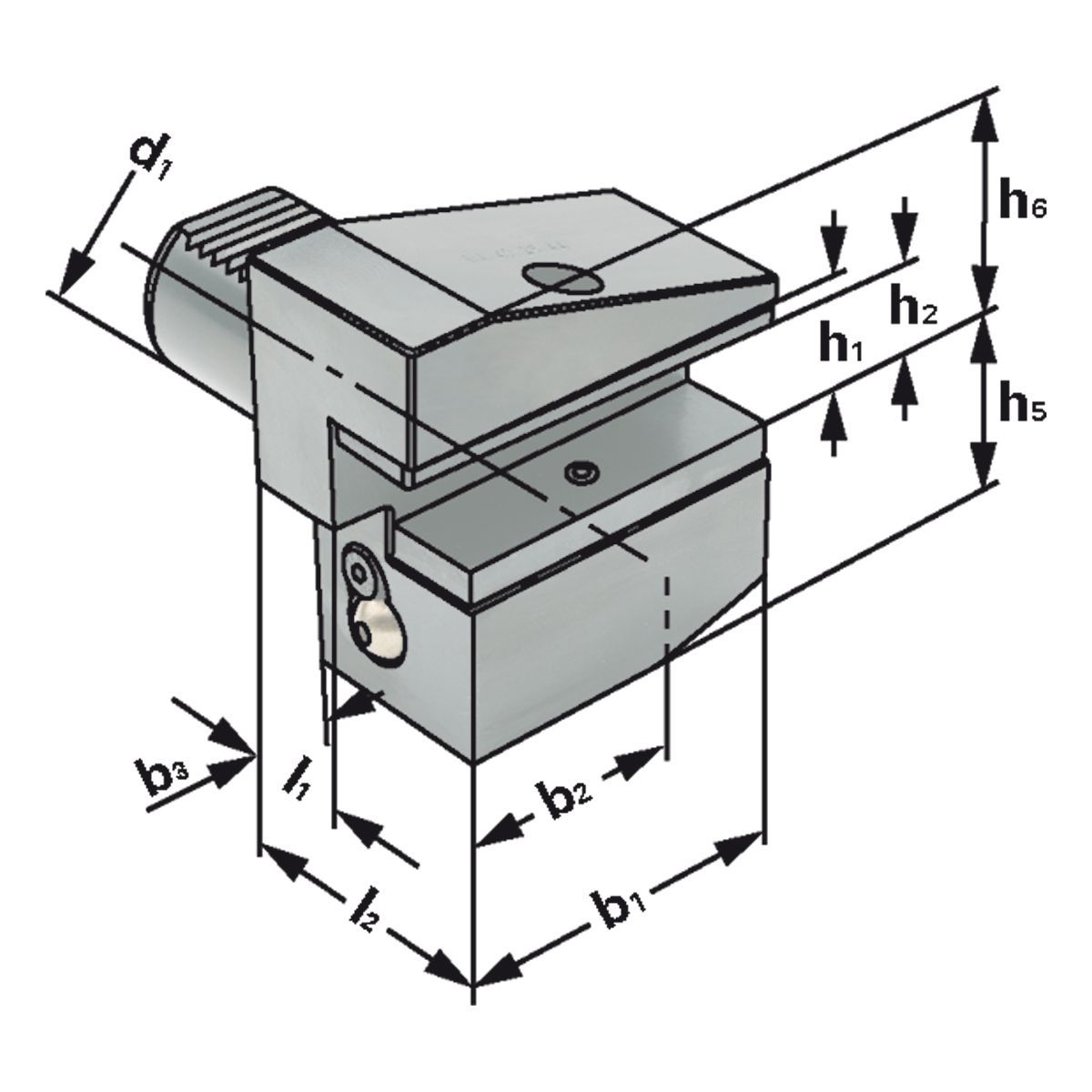 Radial-Werkzeughalter B4-25x16x30 DIN 69880 (ISO 10889)