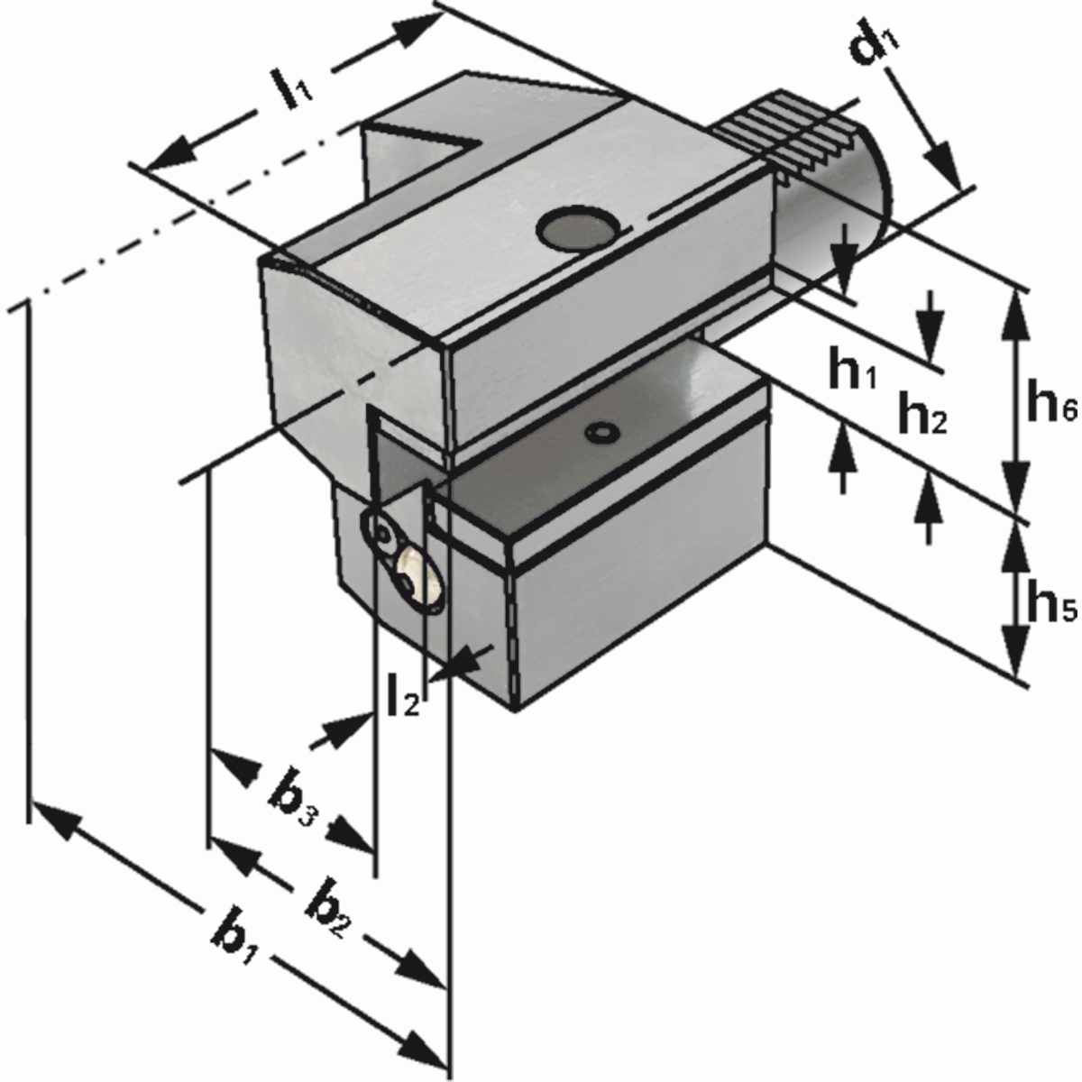 Axial-Werkzeughalter C3-30x20 DIN 69880 (ISO 10889)