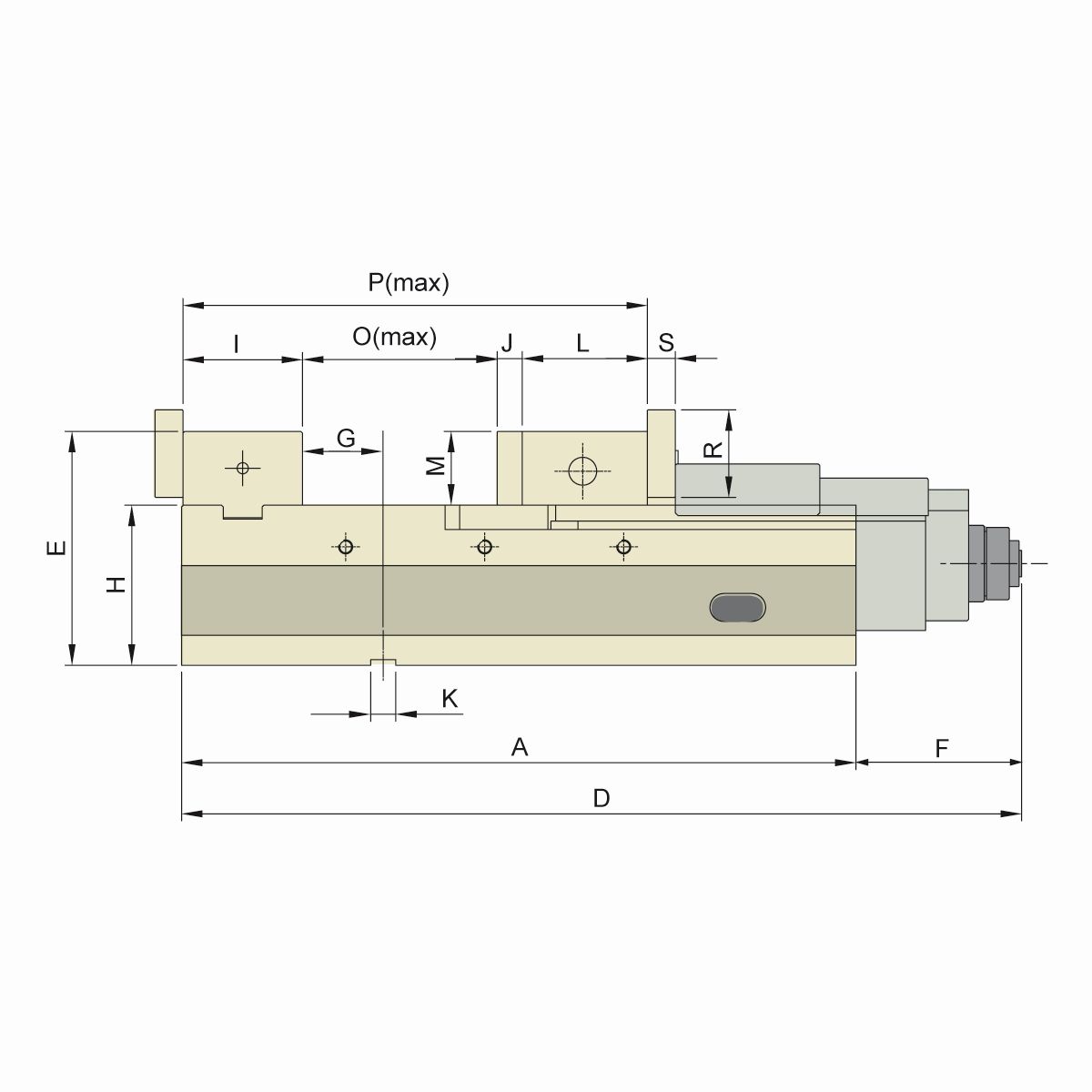 Präzisionsschraubstock ALQ-160G/HV mechanisch mit Spannkraftverstärker