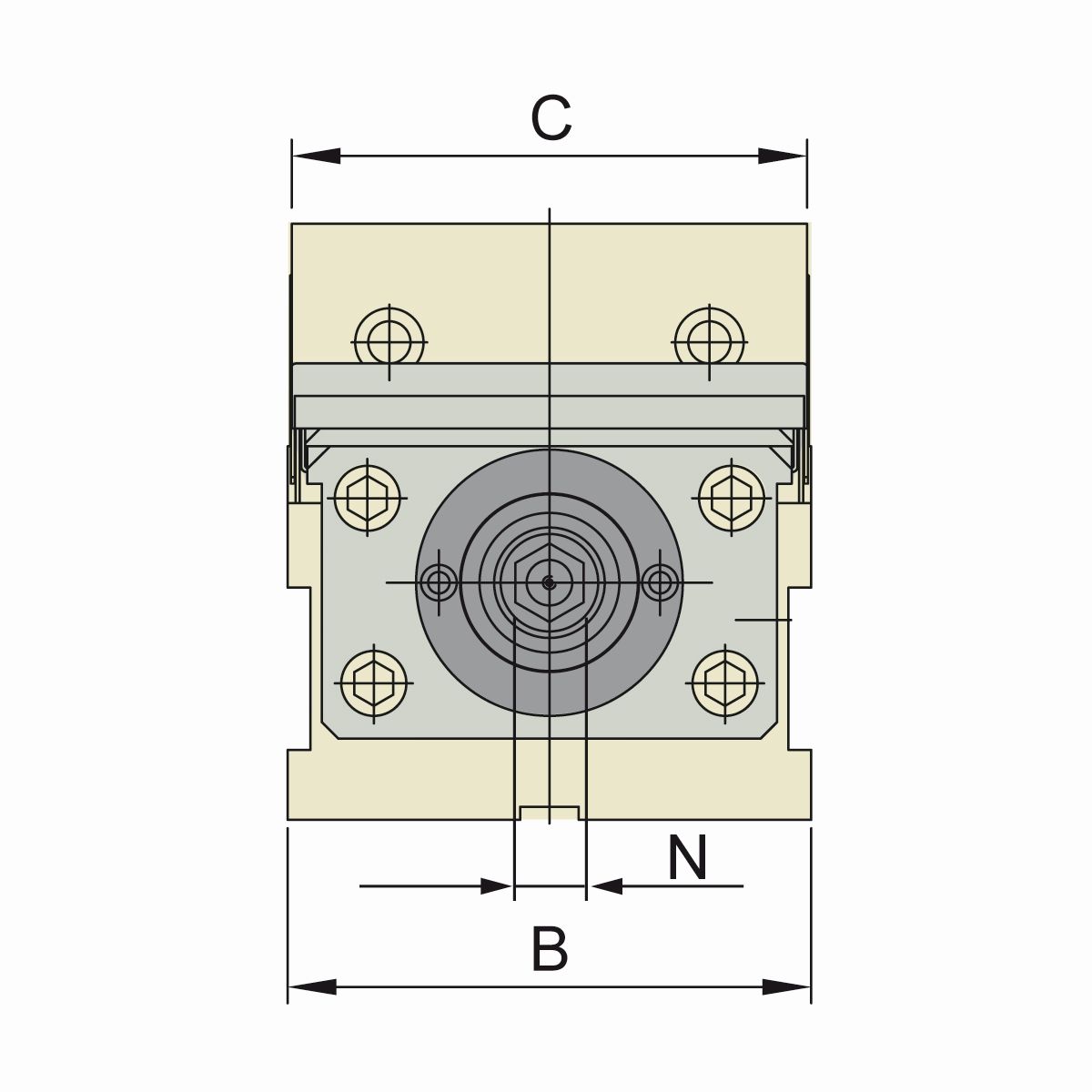 Präzisionsschraubstock AVQ-100G/HV mechanisch mit Spannkraftverstärker