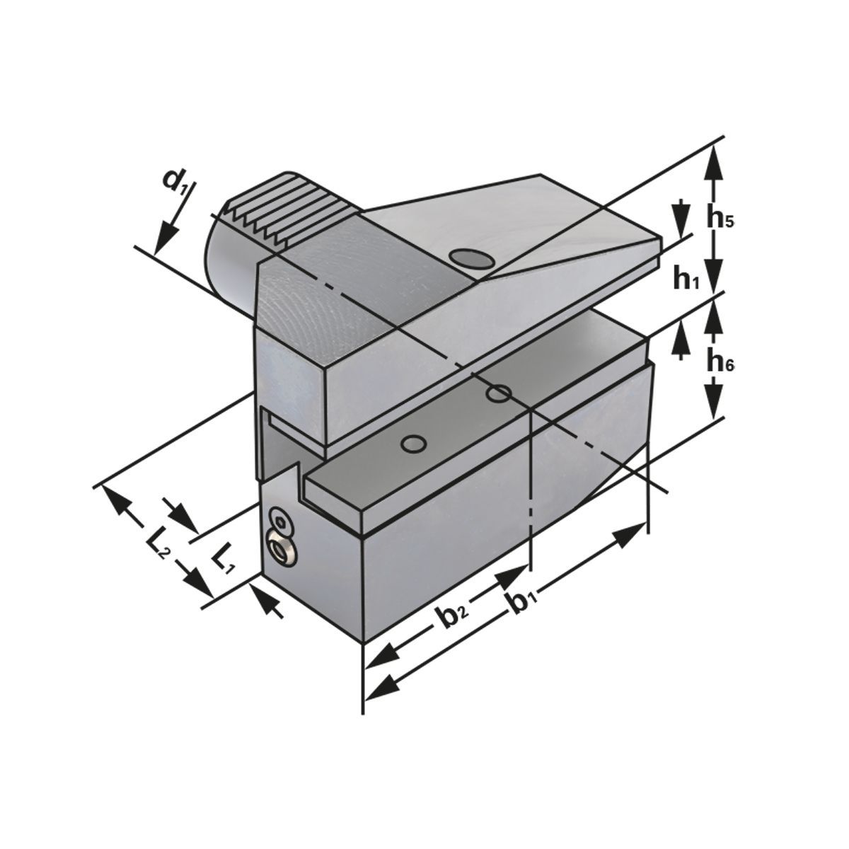 Radial-Werkzeughalter B8-40x25-44 DIN 69880 (ISO 10889)