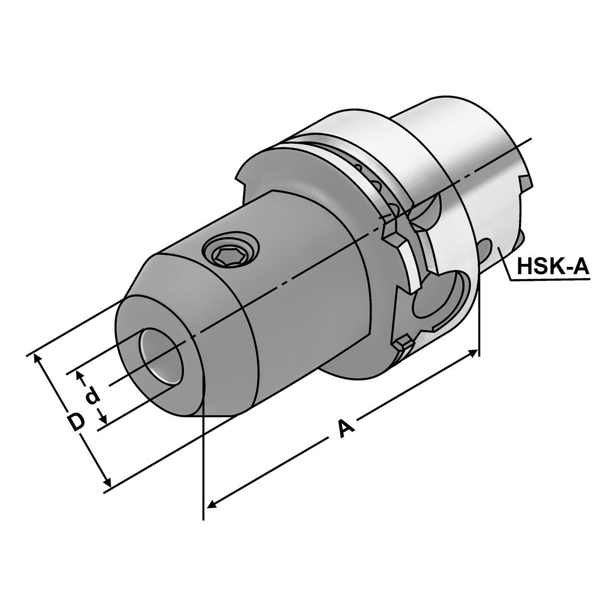 Fräseraufnahme HSK 100-16-160 DIN 69893 Form A