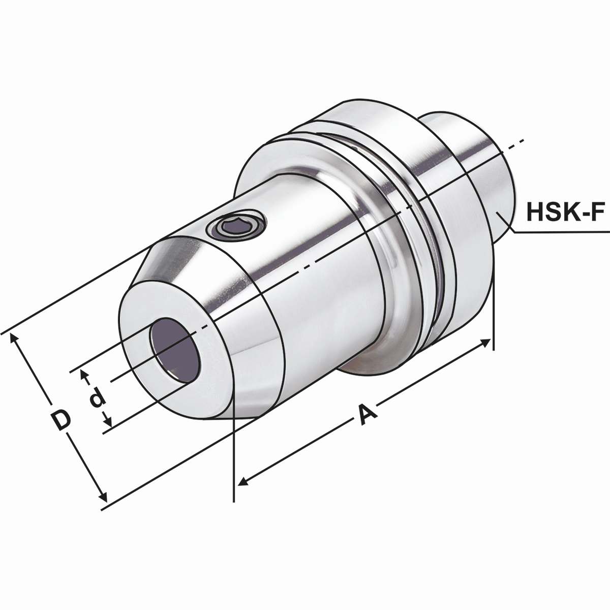 Fräseraufnahmen HSK 63-06-65 DIN 69893 Form F