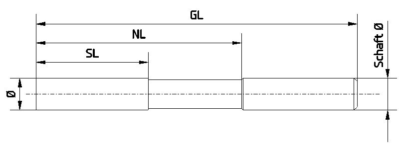 VHM-Reibahle L150