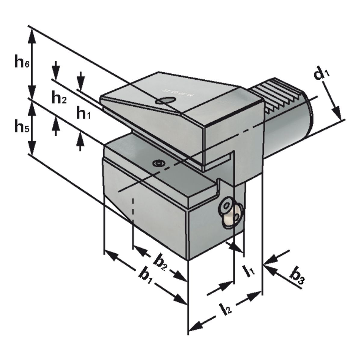 Radial-Werkzeughalter B3-30x20x40 DIN 69880 (ISO 10889)